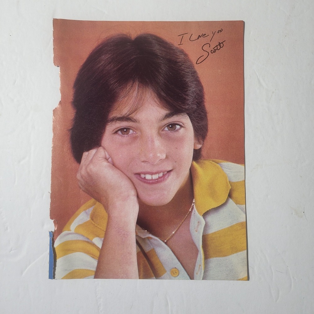 Scott Baio Lance Kerwin facsimile autograph vintage pinup clipping 8x10.5
